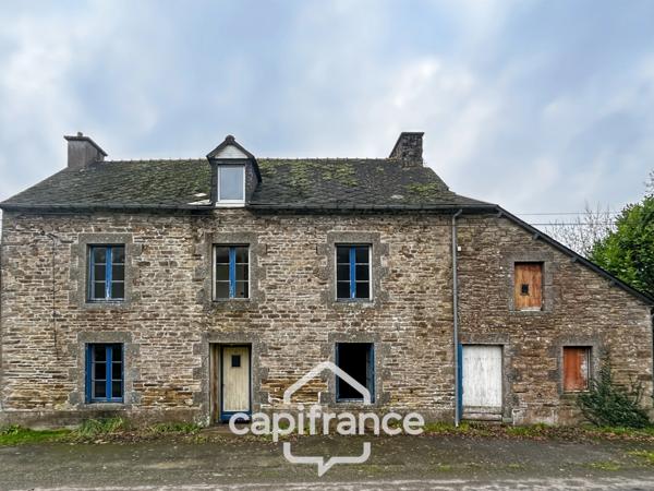 Maison en pierre avec dépendances et grand terrain – Environnement boisé et calme – La Motte (22600)