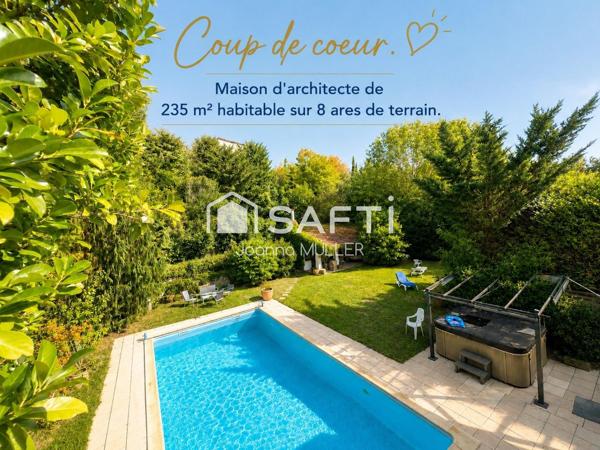 Villa d’architecte de 235 m² sur 8 ares, dans les hauteurs de BRUNSTATT