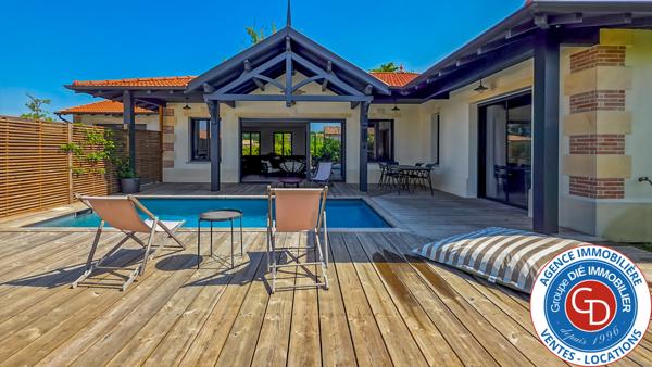 Mios (33380) Villa de 2021 avec 3 chambres, garage et piscine