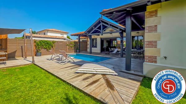 Mios (33380) Villa de 2021 avec 3 chambres, garage et piscine