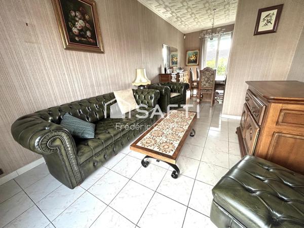 Maison 3 pièces de 76 m², 2 chambres, bureau