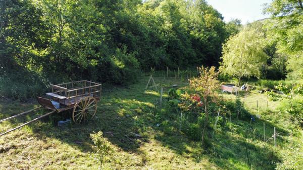 Propriété agricole, chalet bois et grange à rénover sur un hectare de terrain