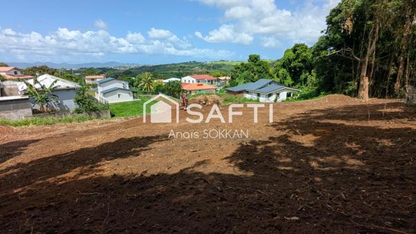 Terrain plat au Lamentin dans un quartier calme