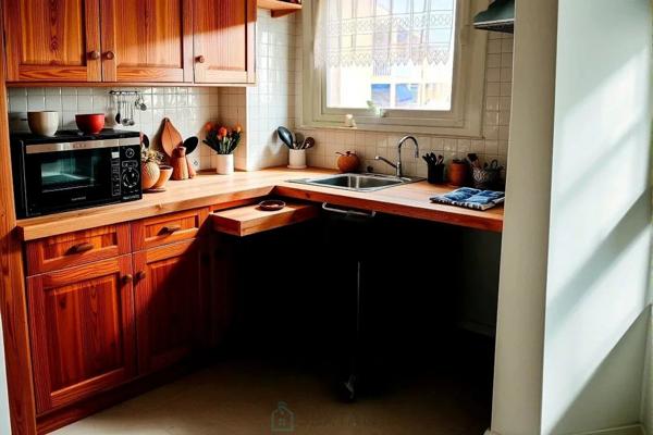 T2 d'environ 55m2 avec aperçu mer