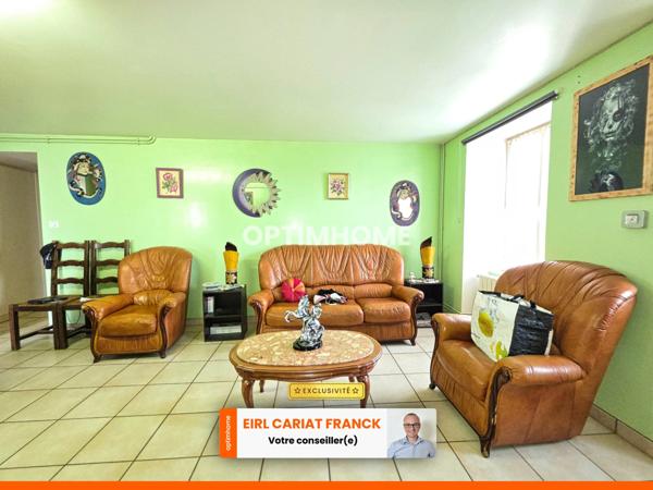 MAISON DE 117 M² AVEC DÉPENDANCES, L’ENSEMBLE SUR 1050 M² DE TERRAIN CLOS