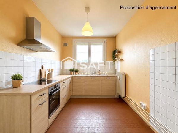 Appartement T3 entre calme et praticité