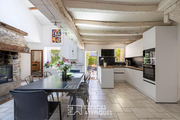 Longère familiale avec piscine – Saint Etienne de Montluc