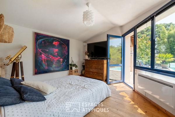 Longère familiale avec piscine – Saint Etienne de Montluc