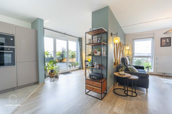 Lesquin (59810) Appartement récent avec terrasse et garage à Lesquin