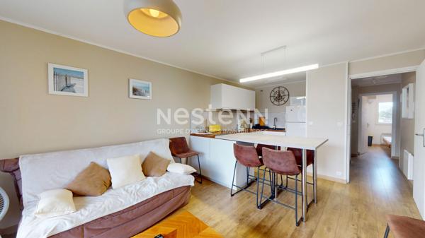 Appartement Sainte-Cécile 2 pièces cabine 41 m2 -Exposition SUD - Vue latérale mer -150M de la plage-meublé