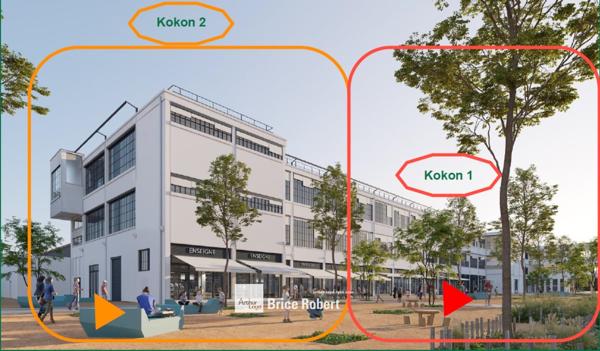 Bureaux neufs à vendre ou louer à Vaulx-en-Velin avec espaces modulables