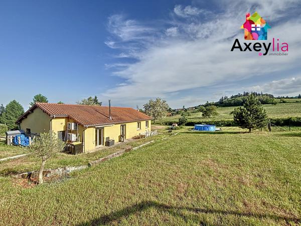 La Pacaudière (42310) A VENDRE - LA PACAUDIERE - MAISON DE PLAIN PIED, 3 CHAMBRES ET TERRAIN