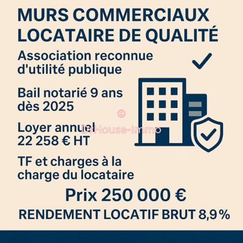 Commerce à vendre de 275 m²