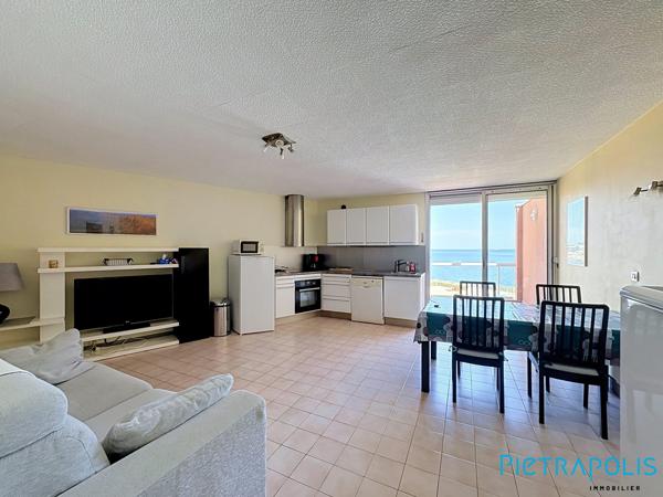 EXCLUSIVITÉ - SÈTE - LA CORNICHE : Appartement T2 46,16m² loi carrez, terrasse, place de parking