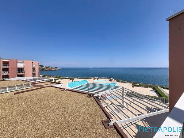 EXCLUSIVITÉ - SÈTE - LA CORNICHE : Appartement T2 46,16m² loi carrez, terrasse, place de parking