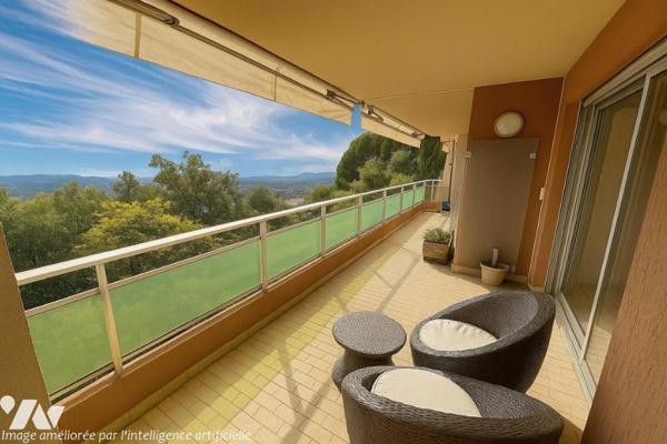 GRASSE, Rés. EMERAUDE, 52 av. Riou Blanquet. 3p de 96,46m² + Cave + Garage double en sus