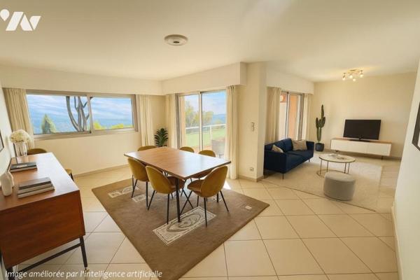 GRASSE, Rés. EMERAUDE, 52 av. Riou Blanquet. 3p de 96,46m² + Cave + Garage double en sus