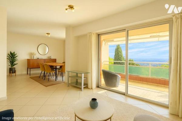 GRASSE, Rés. EMERAUDE, 52 av. Riou Blanquet. 3p de 96,46m² + Cave + Garage double en sus