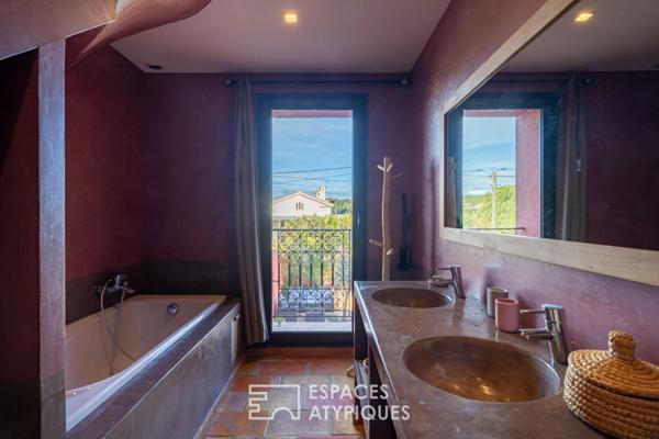 Maison d’architecte rénovée avec échappée mer