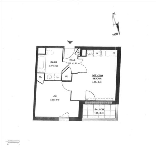 APPARTEMENT VILLEURBANNE IMMEUBLE RECENT - 2 pièce(s) - 36.71 m2 Villeurbanne (69100)