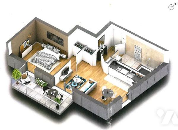 Appartement 2 pièces avec terrasse – Paris 13e – Quartier BNF / Rive Gauche