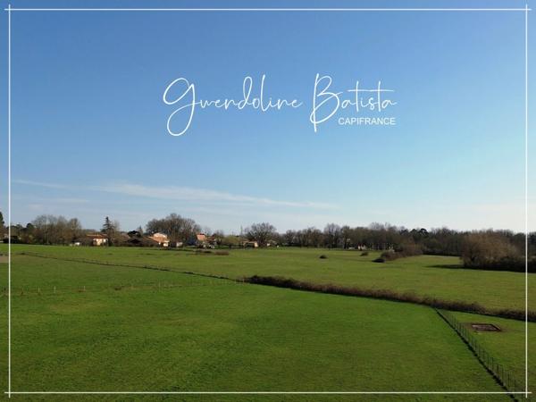 Maison Plain-pied 110m² - 3 chambres - Terrain 3046m² avec vue dégagée - DPE A - LA FORCE