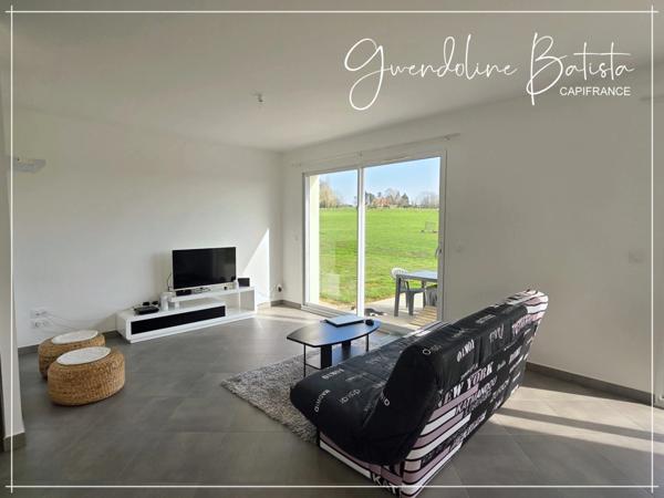 Maison Plain-pied 110m² - 3 chambres - Terrain 3046m² avec vue dégagée - DPE A - LA FORCE