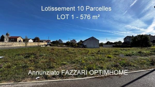 Stenay 55700 terrain à bâtir viabilisé 550 m² Lot n° 6   |   Lotissement Les Vergers   |   28 750 € honoraires inclus