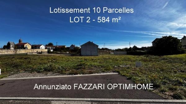 Stenay 55700 terrain à bâtir viabilisé 550 m² Lot n° 6   |   Lotissement Les Vergers   |   28 750 € honoraires inclus