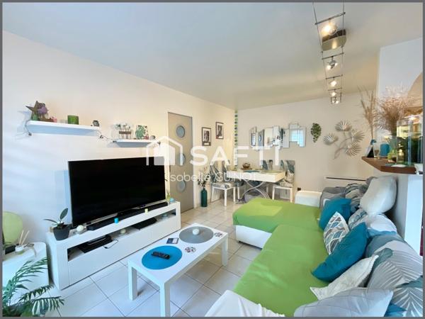 Appartement 3 pièces 57 m² avec jardin, parking et cave