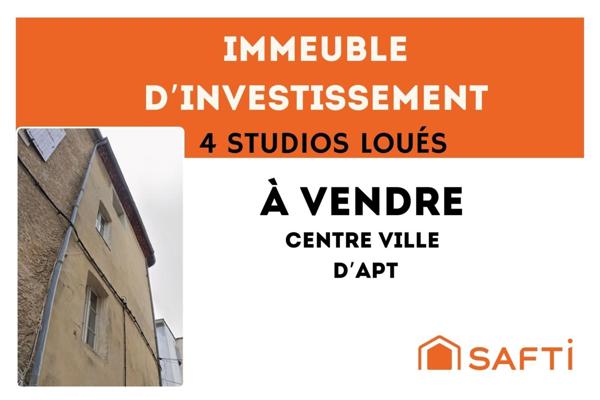 Immeuble de rapport à forte rentabilité – Centre-ville d'Apt (84400)