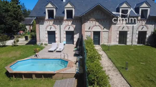 Cimm immobilier Saint Cyr en Val vous propose cette PROPRIÉTÉ DE CHARME RÉNOVÉE AVEC DES PRESTATIONS HAUT DE GAMME