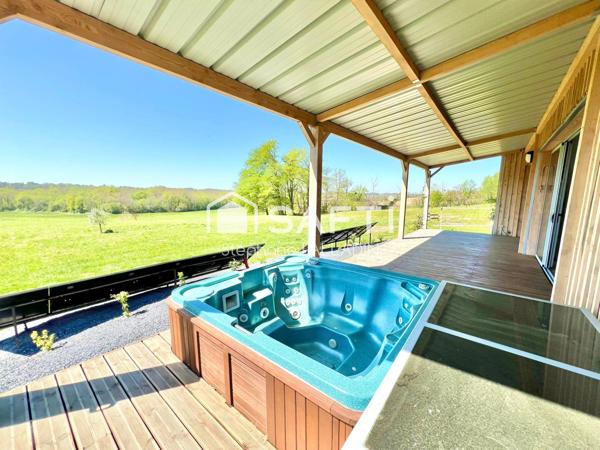 MAISON PASSIVE BOIS AVEC GRAND TERRAIN ET VUE DOMINANTE