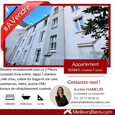 Appartement T2 Quartier Anatole France