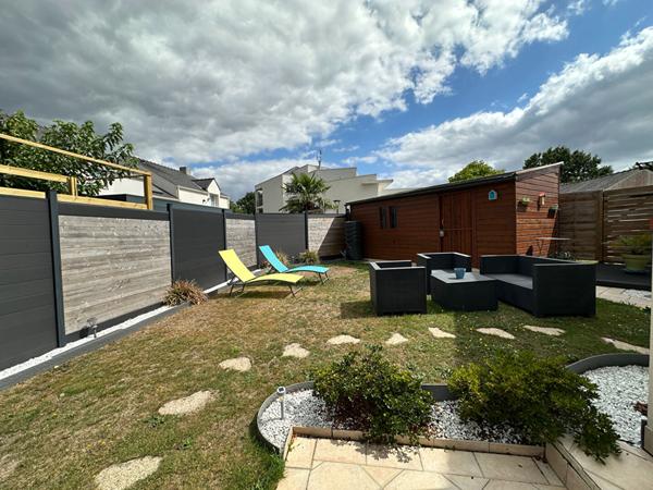 Maison au calme quartier Tillay à Saint Herblain, 3 chambres, garage, Jardin.