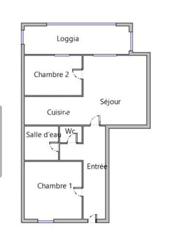 Appartement 3 pièces - 56 m²