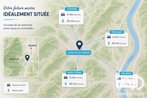 Terrain à vendre 676 m² Charmes-sur-Rhône