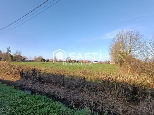Terrain à bâtir en campagne, sur le triangle Aire-sur-la-Lys, Saint-Venant, Thiennes