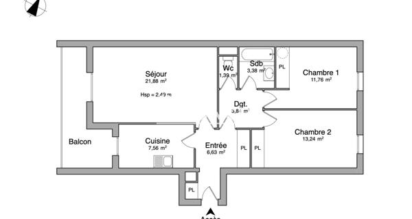 Location Appartement 3 pièces 69.68 m² - Sanary-sur-mer 83110