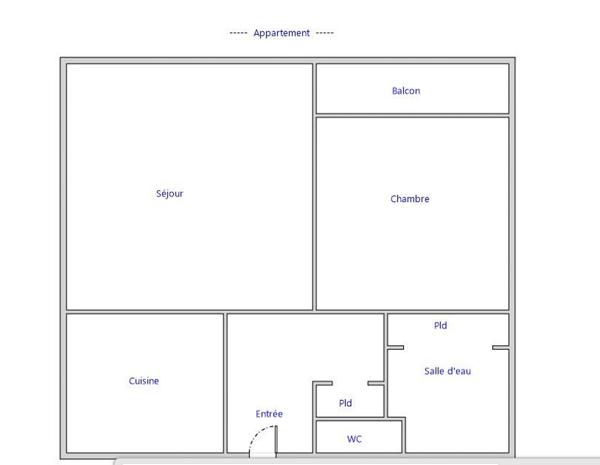 Appartement 2 pièces – 46 m² environ à Rennes (ref : 40196)