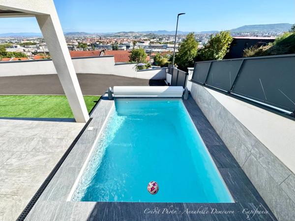 Villa d'Architecte contemporaine récente - 6 pièces/4 chambres - CLERMONT-FERRAND - Vue Panoramique - Piscine