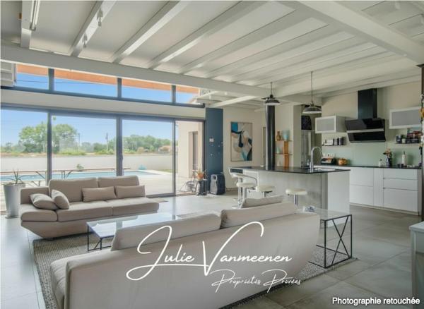 Plaisance-du-Touch 31880 - Maison contemporaine 210 m2 + T2 indépendant - Piscine - Garage 48 m2