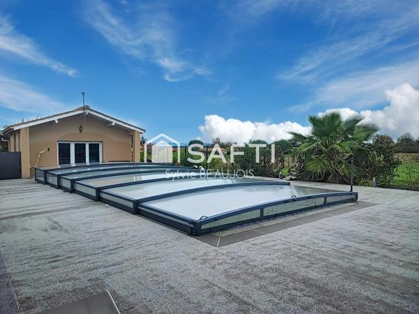 Maison contemporaine 182m2, 4chambres, piscine10x4