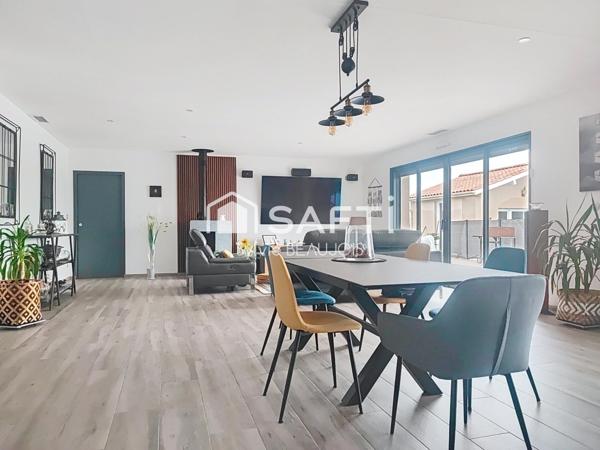 Maison contemporaine 182m2, 4chambres, piscine10x4