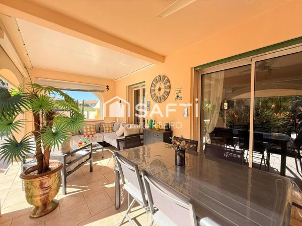 CABESTANY, SUPERBE VILLA T6, 4 FACES, PISCINE, GARAGE