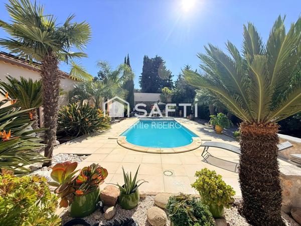 CABESTANY, SUPERBE VILLA T6, 4 FACES, PISCINE, GARAGE