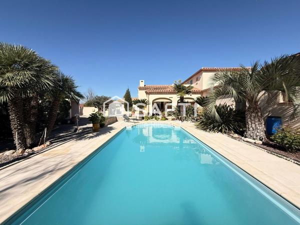 CABESTANY, SUPERBE VILLA T6, 4 FACES, PISCINE, GARAGE