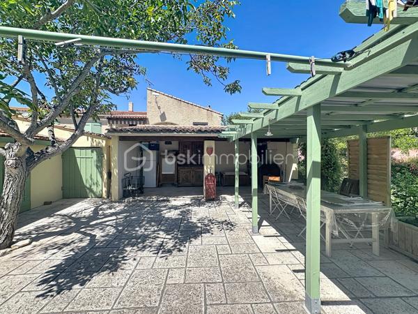 EXCLUSIVITÉ – BIEN RARE EN CENTRE-VILLE

Située dans un environnement privilégié, à proximité immédiate de toutes les commodités (écoles, gare, commerces, équipements sportifs et culturels), cette charmante maison de village vous séduira par son authenticité et son cadre de vie exceptionnel.

Édifiée sur une magnifique parcelle paysagée de 873 m², elle bénéficie d’un superbe jardin arboré avec arbres fruitiers, potager et nombreux espaces de détente, véritable havre de paix en cœur de ville.

La maison offre un intérieur chaleureux où se mêlent poutres et pierres apparentes, tomettes, travertin, parquet en chêne et plafonds à la française. Le rez-de-chaussée comprend une entrée avec rangements, un vaste espace de vie lumineux avec séjour et poêle à granulés, une cuisine ouverte sur la salle à manger, une chambre, un bureau, une salle d’eau, deux WC ainsi qu’une agréable véranda de 9 m². À l’étage, une grande chambre mansardée climatisée complète l’ensemble.

À l’extérieur, vous profiterez d’une piscine coque avec couverture coulissante, deux ateliers, préau pouvant accueillir une cuisine d’été, tonnelle, salle d’eau indépendante et chalet bois de 20 m² offrant de multiples possibilités d’aménagement.

Les prestations incluent également un puits, plusieurs stationnements, un portail en fer forgé Napoléon III et 16 panneaux solaires générant environ 1 500 € de revenus annuels.

Un bien rare alliant charme, confort et potentiel d’évolution grâce à sa constructibilité résiduelle. À découvrir sans tarder !