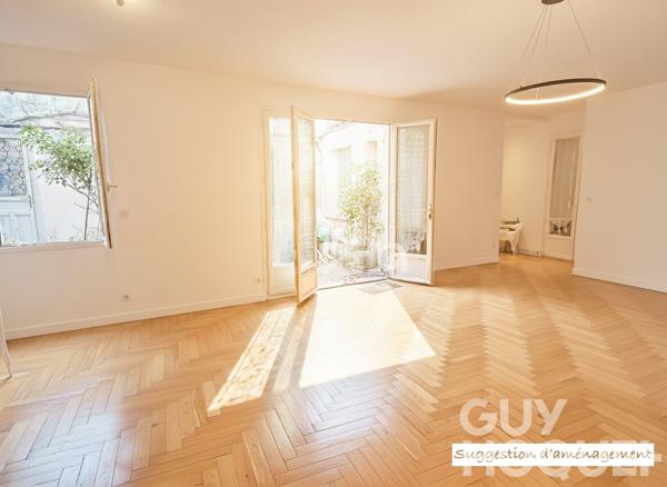 Trois pièces, esprit atelier d'artiste avec extérieur à 5 min de la gare des Chantiers et 10 min de la gare Versailles Rive Gauche