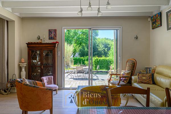 Maison ossature bois avec bassin naturel SAINT GOUSTAN AURAY